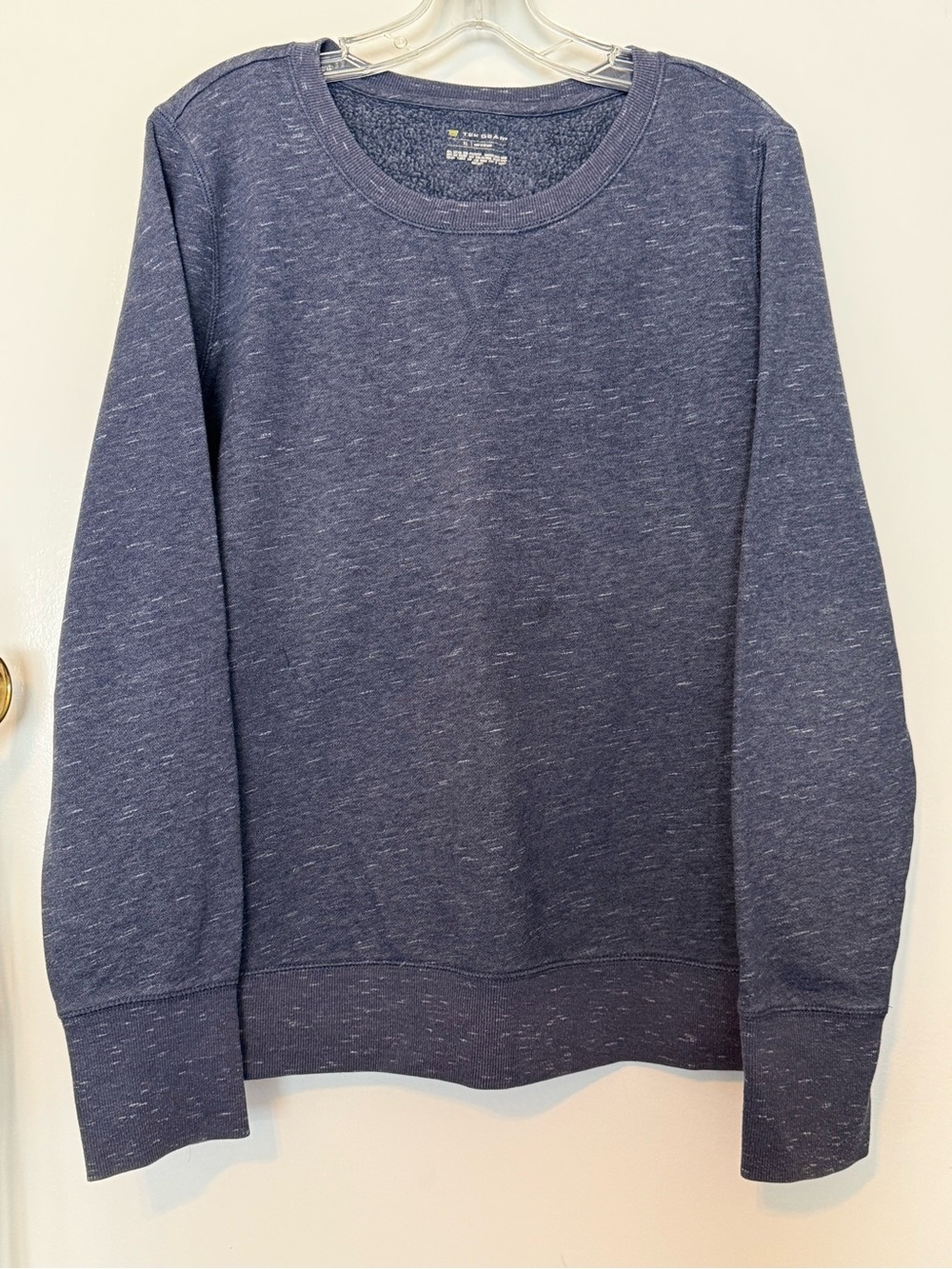 Tek Gear Women's Heather Navy Crewneck Sweatshirt